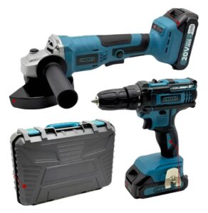 AMOLADORA + TALADRO INHALAMBRICO MAKITA 20V LITIO
