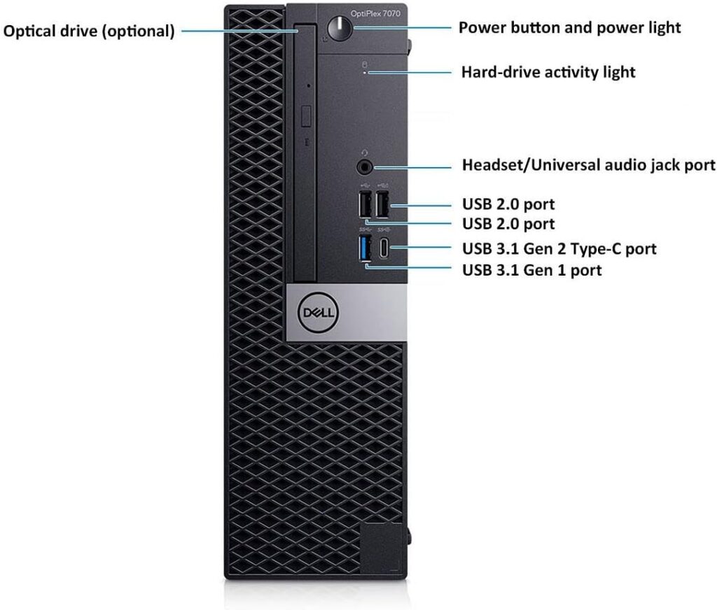 CPU DELL OPTIPLEX 7070 (I7-9700+16GB+240SSD+DVDRW) (Reacondicionado)