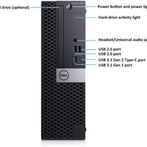 CPU DELL OPTIPLEX 7070 (I7-9700+16GB+240SSD+DVDRW) (Reacondicionado)