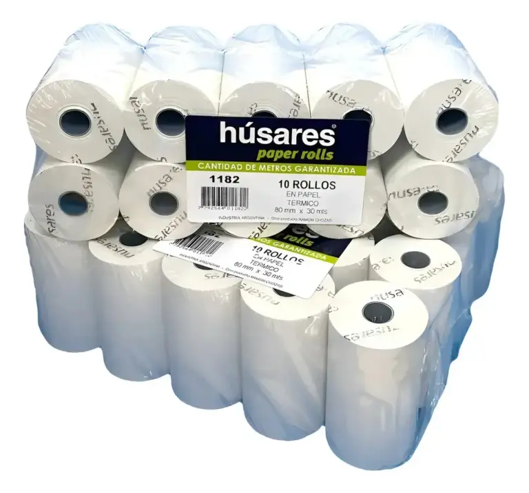 ROLLOS TERMICO HUSARES 80MM X 30MTS