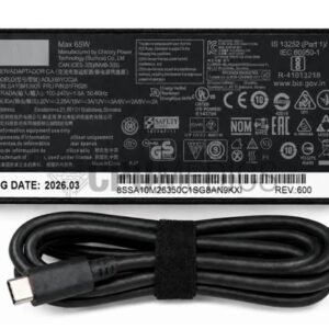 CARG NOTE LENOVO (20V 3.25A 65W) USB-C PN#02DL129