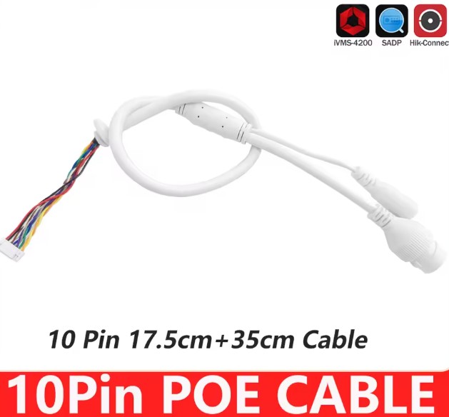 CABLE RED A 10 PINES 17.5CM+35CM HICKVISION POE RJ