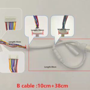 CABLE RED B 10 PINES 10CM+38CM HIKVISION POE RJ