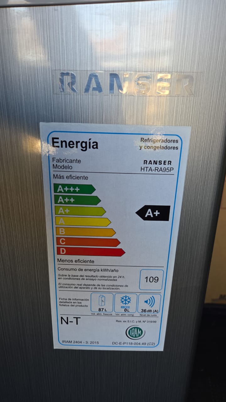 HELADERA RANSER HTA-RA95P 87L (BAJOMESADA) - Imagen 2